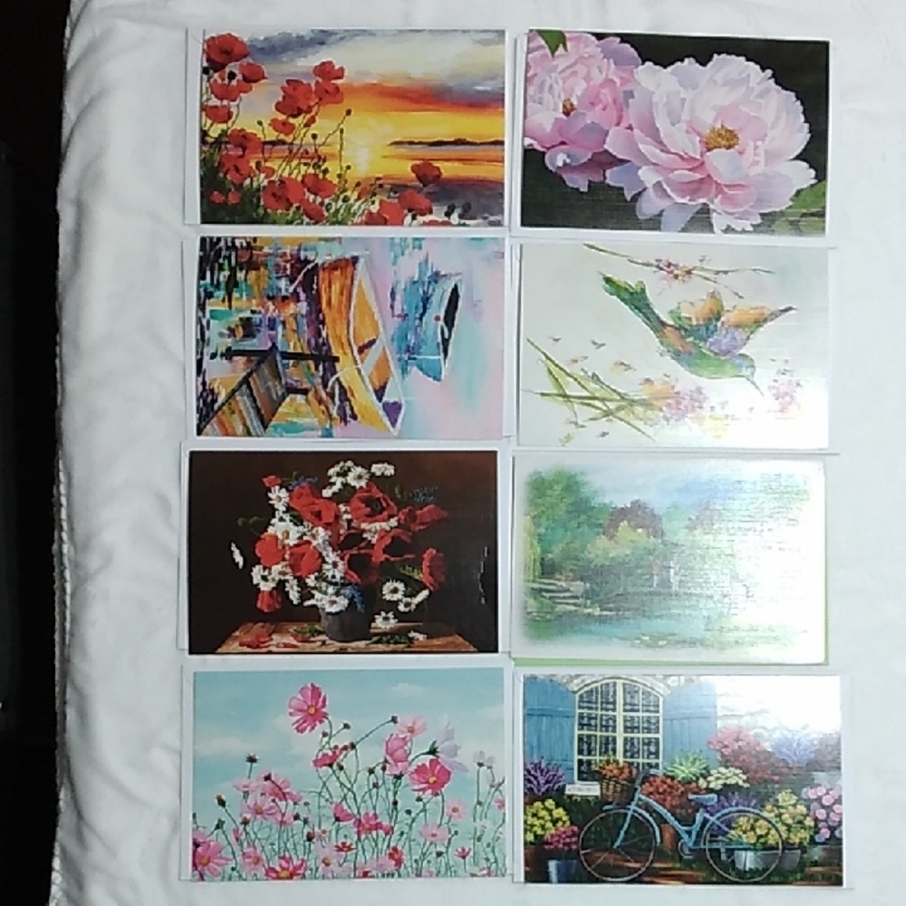 Red and Pink Art Prints Collection ANY OCCATION Greeting Cards